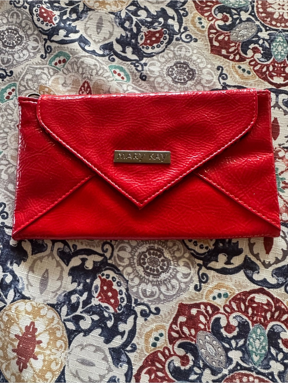 Red Women's Mary Kay Clutch Wallet - Classic Red Leather